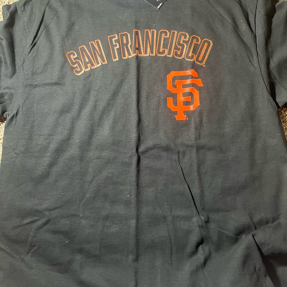 MLB San Francisco Black and Orange Tee